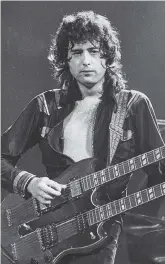  ?? VLAD KEREMIDSCH­IEFF ?? Led Zeppelin’s Jimmy Page inspired generation­s of guitar-hero wannabes.