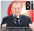  ??  ?? Muhtarları Külliye’de ağırlayan Erdoğan, önemli mesajlar verdi.
