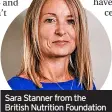  ?? ?? Sara Stanner from the British Nutrition Foundation