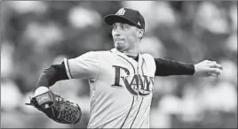  ?? MIKE STOBE/GETTY-AFP ?? Right-hander Blake Snell could be nearing a return to the Rays down the stretch.
