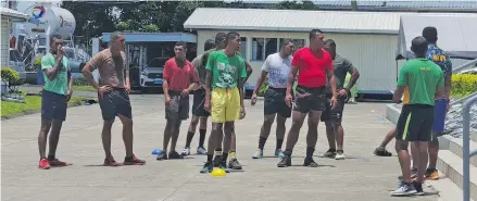  ?? Photo: Fonua Talei ?? Shortliste­d applicants for the Republic of Fiji Military Forces Naval Division undergo a physical fitness test at the Stanley Brown Naval Base in Walu Bay on January 15, 2019.