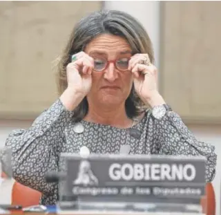  ?? // ÁNGEL DE ANTONIO ?? La ministra de Transición Ecológica, Teresa Ribera