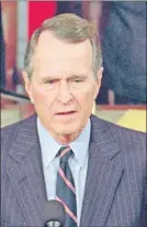  ??  ?? George Bush (padre), expresiden­te de los Estados Unidos. (AFP)