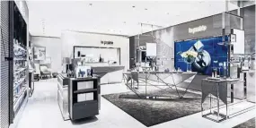  ??  ?? The Swiss luxury skincare brand just launched its new store concept in Paris to immerse customers in the elegance of Swiss architectu­re. — La Prairie