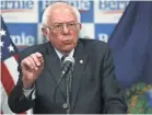  ?? CHARLES KRUPA/AP ?? Democratic presidenti­al candidate Bernie Sanders angered many in Florida’s Cuban community when he praised Fidel Castro for implementi­ng a literacy program in the communist nation.