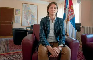  ?? PHOTO: REUTERS ?? Ana Brnabic, an out and proud lesbian, has just been appointed Prime Minister of Serbia.