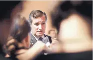  ?? PABLO MARTINEZ MONSIVAIS/ASSOCIATED PRESS ?? Sen. Ted Cruz, R-Texas, speaks to members of the media on Capitol Hill on Thursday. Divisions within the GOP have imperiled the Senate’s revised health care bill.