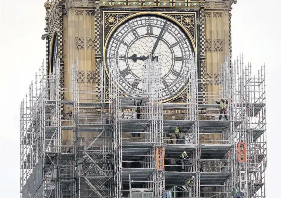  ?? Dan Kitwood ?? > Big Ben is not the only thing which needs a long-overdue overhaul in the Palace of Westminste­r