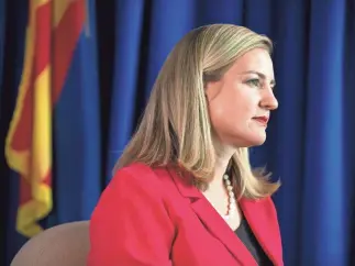  ?? DAVID WALLACE/THE REPUBLIC ?? “I’ve received a strong message: We need to do more work to build trust,” says Phoenix Mayor Kate Gallego, shown last Friday.