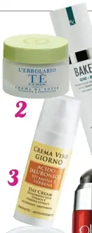  ??  ?? CON FLAVONOIDI
Estratto di tè verde e olio di camelia in un cosmetico che fa “riposare” la pelle. Crema da notte Tè verde
di L’Erbolario, 21 €, 50 ml, in
erborister­ia.
CON VITAMINA E
Tocoferolo, acido ialuronico, verbena e un filtro solare...