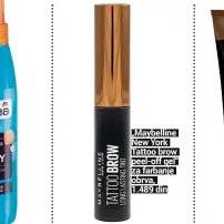  ??  ?? „Maybelline New York Tattoo brow
peel-off gel“za farbanje obrva,
1.489 din