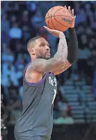  ?? KYLE TERADA/USA TODAY SPORTS ?? Trail Blazers guard Damian Lillard competes in the 3-Point contest during All-star on Saturday.