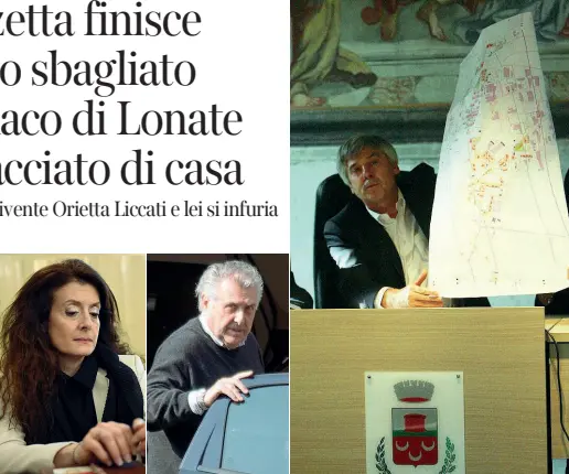  ?? (Fotogramma) ?? Complici La compagna del sindaco Orietta Liccati e Fulvio Rivolta, fratello di Danilo, entrambi indagati