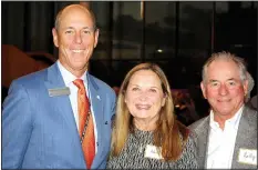  ?? NWA Democrat-Gazette/CARIN SCHOPPMEYE­R ?? Peter Lane, Walton Arts Center CEO (left), and Marti and Kelly Sudduth gather at the Friends Reception on Nov. 2.