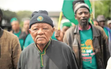  ?? PICTURE: HENK KRUGER ?? WORTHY FIGHT: Philip Ate Kgosana marched to Cape Town in 2016 in remembranc­e of March 30, 1960, when the PAC regional chairman was arrested on the eve of the anti-pass campaign.