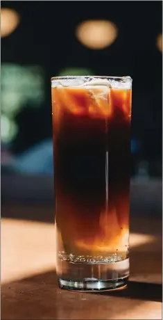  ?? VERVE ?? Summer is synonymous with iced espresso drinks, like this Espresso Tonic from Verve.