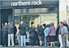  ??  ?? Crunch time: the 2007 run on Northern Rock was the first on a UK bank for 100 years