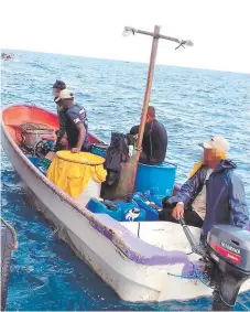  ??  ?? Decenas de botes pesqueros se mueven en alta mar sin ninguna vigilancia de autoridad alguna.
