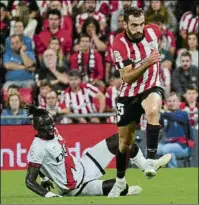  ?? FOTO: JUAN ECHEVERRÍA ?? Lekue se lesionó ante el Rayo en Vallecas