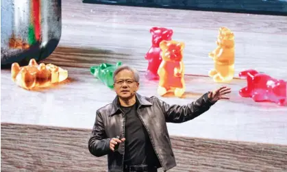  ?? ?? Jensen Huang, co-founder and chief executive officer of Nvidia, speaksin Taipei, Taiwan, in May. Photograph: Bloomberg/Getty Images