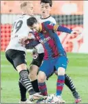  ?? FOTO: EFE ?? Messi, en el fragor de Mestalla