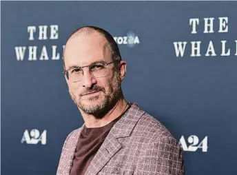  ?? Jamie McCarthy/Getty Images ?? When he saw the “The Whale” onstage, “my heart was broken,” director Darren Aronofsky says. He was motivated to bring the story to the big screen.