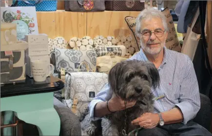  ??  ?? Alwyn Immerman with his special dog Humphrey, rescued by the SPCA four years ago, and has more than earned his keep.