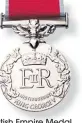  ??  ?? British Empire Medal