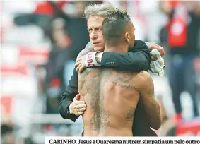  ??  ?? CARINHO. Jesus e Quaresma nutrem simpatia um pelo outro