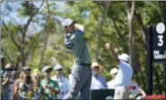  ?? PHELAN M. EBENHACK — THE ASSOCIATED PRESS ?? Rory McIlroy, of Northern Ireland, tees off on the third hole during the third round of the Arnold Palmer Invitation­al golf tournament Saturday in Orlando, Fla.