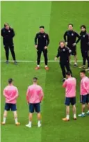  ?? AFP ?? El Atlético de Madrid entrenó en Lyon este martes.