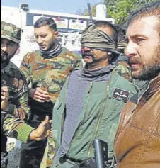  ?? HT PHOTO ?? Wing Commander Abhinandan’s MIG 21 crashed on Wednesday morning while chasing away Pakistani fighter jets, which had intruded into Nowshera sector.
