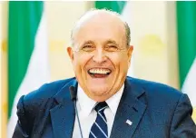  ?? ANGELA WEISS / AFP ?? Apoio. Giuliani: linha de frente da defesa do presidente