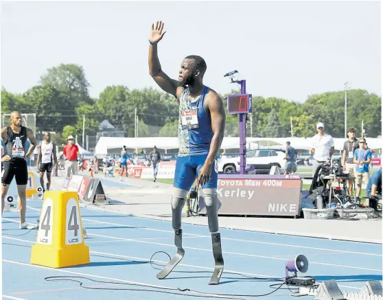  ?? Ap ?? Leeper ostenta una marca de 44s42/100 en los 400 metros; el atleta tiene una historia de adicciones y superación