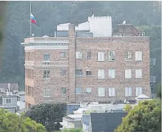  ?? AFP ?? PROPIEDAD. Edificio que alberga el consulado ruso en San Francisco y que debe ser cerrado este día.