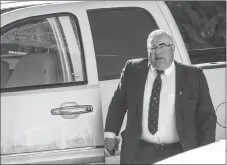  ?? CP PHOTO ?? Winston Blackmore, found guilty of practising polygamy in a fundamenta­list religious community, arrives to hear the verdict in his trial in Cranbrook, B.C.