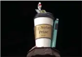  ?? ELISE AMENDOLA — THE ASSOCIATED PRESS FILE ?? The 2019 Ig Nobel award is displayed at the 29th annual Ig Nobel awards ceremony at Harvard University in Cambridge, Mass.
