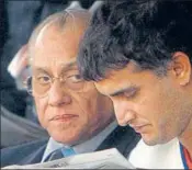 ??  ?? Sourav Ganguly is unlikely to wield the same kind of clout as Jagmohan Dalmiya when he was BCCI chief. SANJEEV VERMA/HT