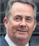  ??  ?? Liam Fox revealed boost for trade