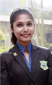  ??  ?? Kavithaa Mahendran, accounting and finance degree student at Nilai University, found she received a total student experience from being involved in extracurri­cular activities.