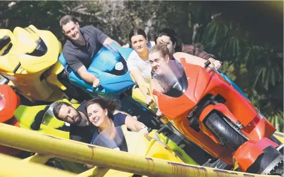  ?? Picture: JACK TRAN ?? Visitor numbers at Ardent’s Dreamworld theme park have been down since a fatal accident last year.
