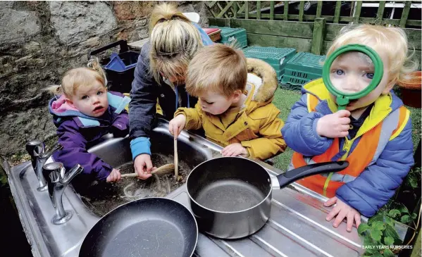  ?? EARLY YEARS NURSERIES ?? Learning in the early years will include lots of outdoor activities.