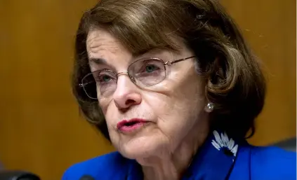  ?? LUIS MAGANA ?? In this May 16 File photo, Sen. Dianne Feinstein, D-Calif asks questions during a hearing of the Senate Judiciary Committee on Capitol Hill in Washington. AP PHOTO/JOSE