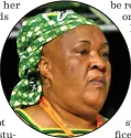  ?? ?? Free State Premier Sisi Ntombela