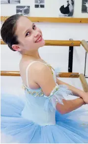  ??  ?? 11-year-old Holly Phillips, of KC’s School of Dance in Warragul, dreams of becoming a principal dancer after sharing the stage with Australian Ballet stars in “Nutcracker – The Story of Clara”.