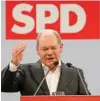  ?? - Reuters ?? BRIEFING: Olaf Scholz delivers his speech at the Social Democratic Party (SPD) traditiona­l Ash Wednesday meeting in Vilshofen, Germany February 14, 2018.