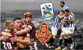  ?? Composite: Alamy, Getty, Shuttersto­ck ?? Huddersfie­ld Giants and Huddersfie­ld Town are in London for their finals 24 hours apart.