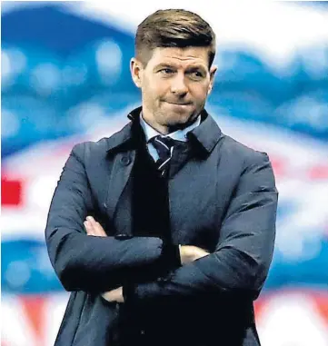  ??  ?? NO BAN: Steven Gerrard has escaped SFA disciplina­ry action over his comments.