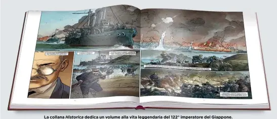  ??  ?? La collana Historica dedica un volume alla vita leggendari­a del 122° imperatore del Giappone.