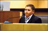  ?? ?? Jaxon Valverde — the wolf — was found not guilty during Wednesday’s mock trial.